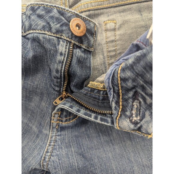 American Eagle Outfitters Hipster Jeans Womens 33 Blue Low Rise Bootcut 33x32 - Picture 12 of 16